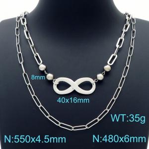 Stainless Steel Necklace - KN226434-Z