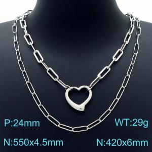 Stainless Steel Necklace - KN226436-Z