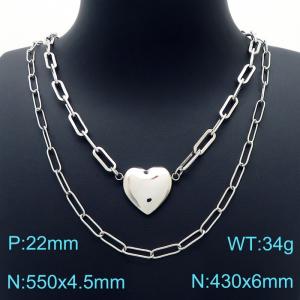 Stainless Steel Necklace - KN226438-Z