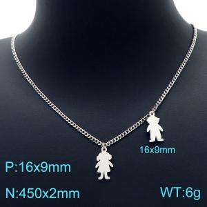 Stainless Steel Necklace - KN226457-Z