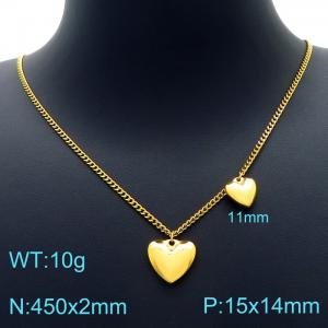 SS Gold-Plating Necklace - KN226462-Z