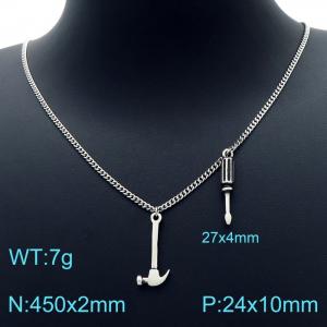 Stainless Steel Necklace - KN226467-Z