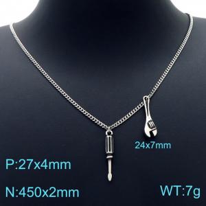 Stainless Steel Necklace - KN226469-Z