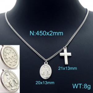 Stainless Steel Necklace - KN226471-Z