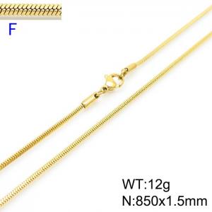 SS Gold-Plating Necklace - KN226603-Z