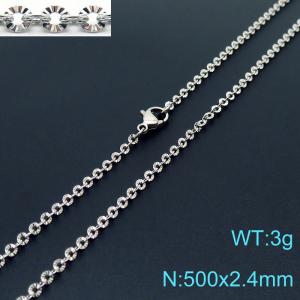 Stainless Steel Necklace - KN226712-Z