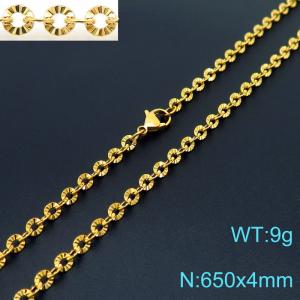 SS Gold-Plating Necklace - KN226750-Z