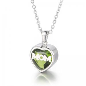 Stainless Steel Stone Necklace （Mother's Day） - KN226776-K