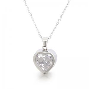 Stainless Steel Stone Necklace （Mother's Day） - KN226777-K