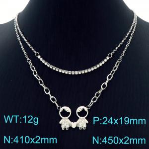 Stainless Steel Necklace - KN226794-Z