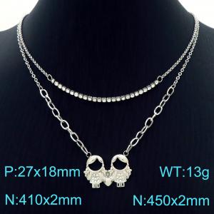 Stainless Steel Necklace - KN226796-Z