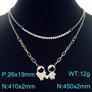 Stainless Steel Necklace - KN226798-Z