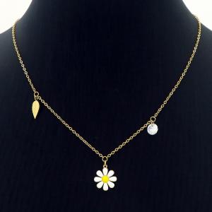SS Gold-Plating Necklace - KN227213-HM