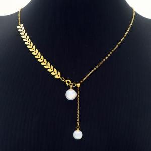 SS Gold-Plating Necklace - KN227216-HM
