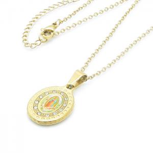 SS Gold-Plating Necklace - KN227222-KD