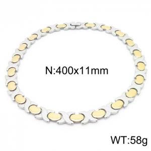 SS Gold-Plating Necklace - KN227224-BYZ