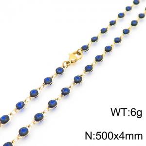 SS Gold-Plating Necklace - KN227267-Z
