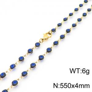 SS Gold-Plating Necklace - KN227268-Z