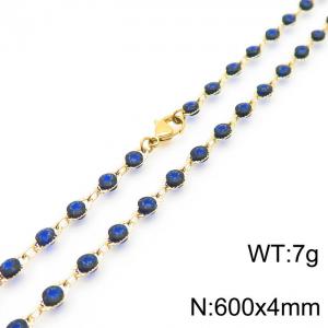 SS Gold-Plating Necklace - KN227269-Z