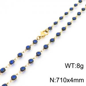 SS Gold-Plating Necklace - KN227271-Z