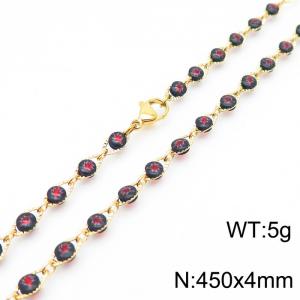 SS Gold-Plating Necklace - KN227287-Z