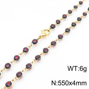 SS Gold-Plating Necklace - KN227289-Z