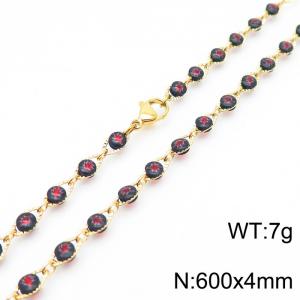 SS Gold-Plating Necklace - KN227290-Z