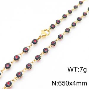 SS Gold-Plating Necklace - KN227291-Z