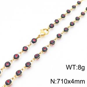 SS Gold-Plating Necklace - KN227292-Z
