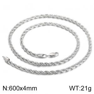 Stainless Steel Necklace - KN227476-Z