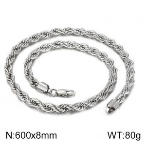 Stainless Steel Necklace - KN227478-Z