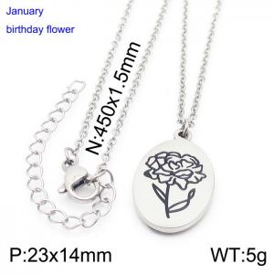 Stainless Steel Necklace - KN227534-Z