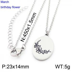 Stainless Steel Necklace - KN227536-Z