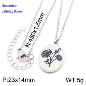 Stainless Steel Necklace - KN227544-Z
