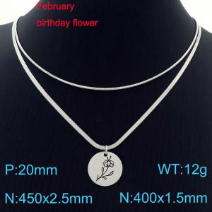 Stainless Steel Necklace - KN227607-Z