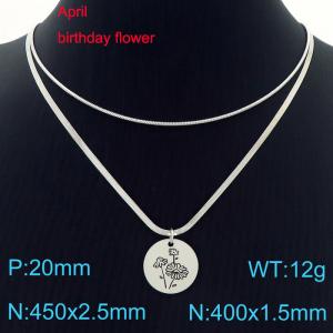Stainless Steel Necklace - KN227609-Z