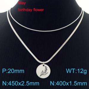 Stainless Steel Necklace - KN227610-Z