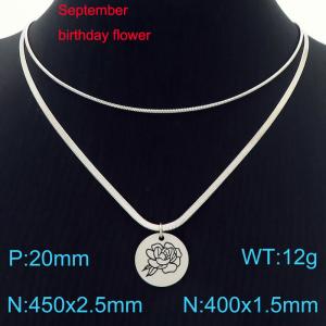 Stainless Steel Necklace - KN227614-Z