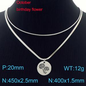 Stainless Steel Necklace - KN227615-Z