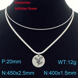 Stainless Steel Necklace - KN227617-Z