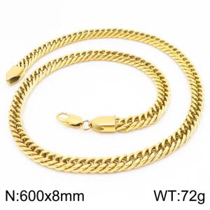 SS Gold-Plating Necklace - KN227674-KFC