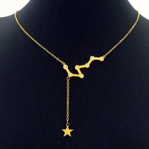 SS Gold-Plating Necklace - KN227683-SP