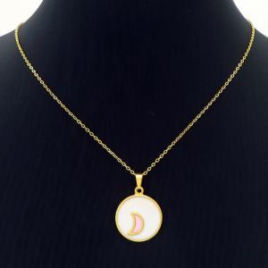SS Gold-Plating Necklace - KN227685-SP