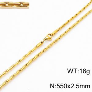 Staineless Steel Small Gold-plating Chain - KN22856-CD