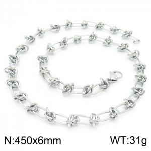 Stainless Steel Necklace - KN228587-Z