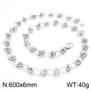 Stainless Steel Necklace - KN228590-Z