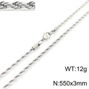 Stainless Steel Necklaces - KN228838-Z
