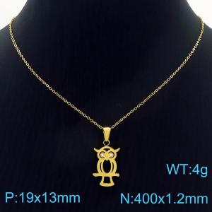 SS Gold-Plating Necklace - KN228906-KC