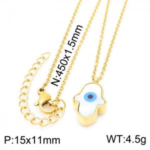 SS Gold-Plating Necklace - KN229038-K