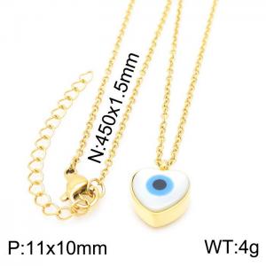 SS Gold-Plating Necklace - KN229041-K